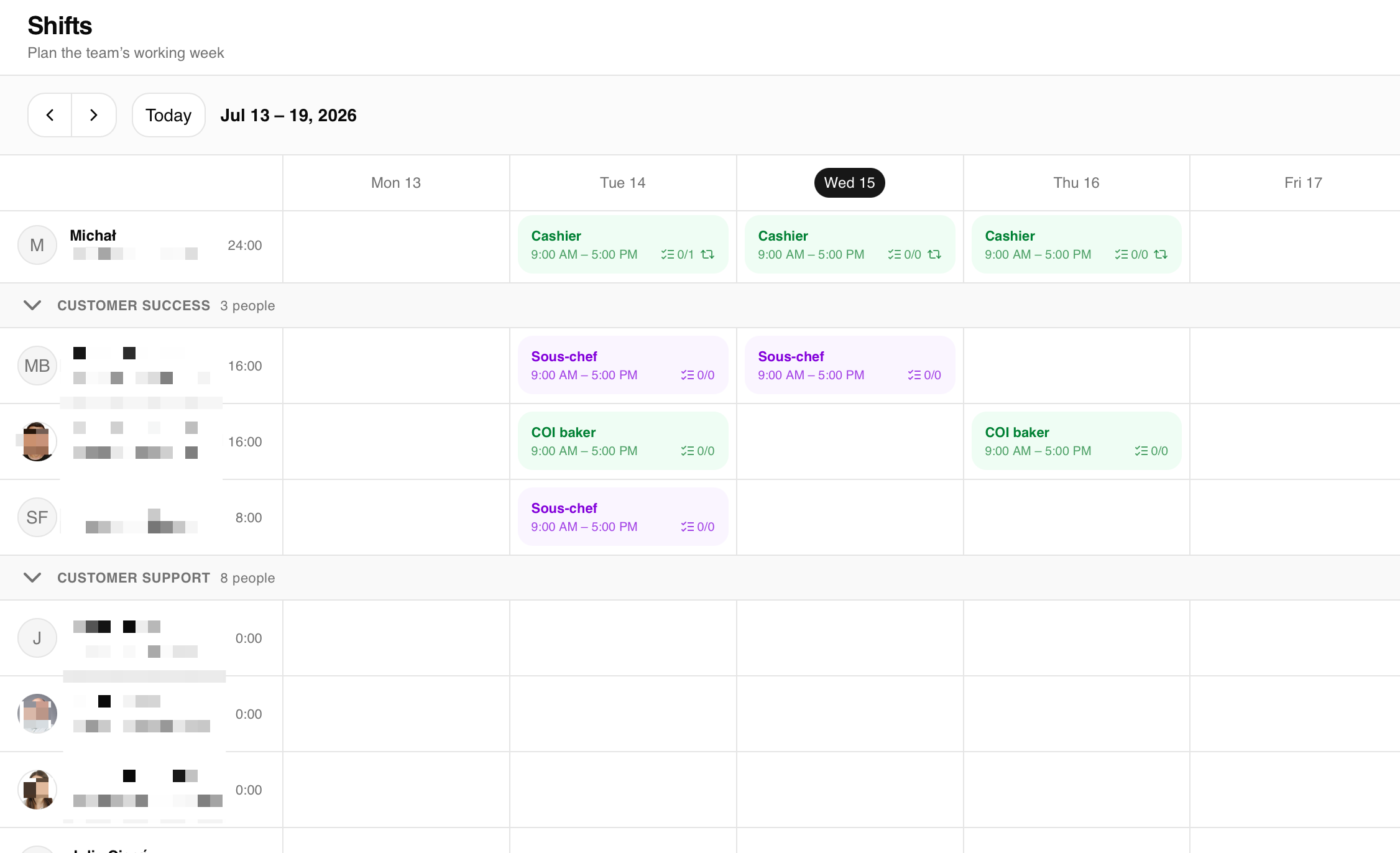 Shift Scheduling screenshot 1 of 3